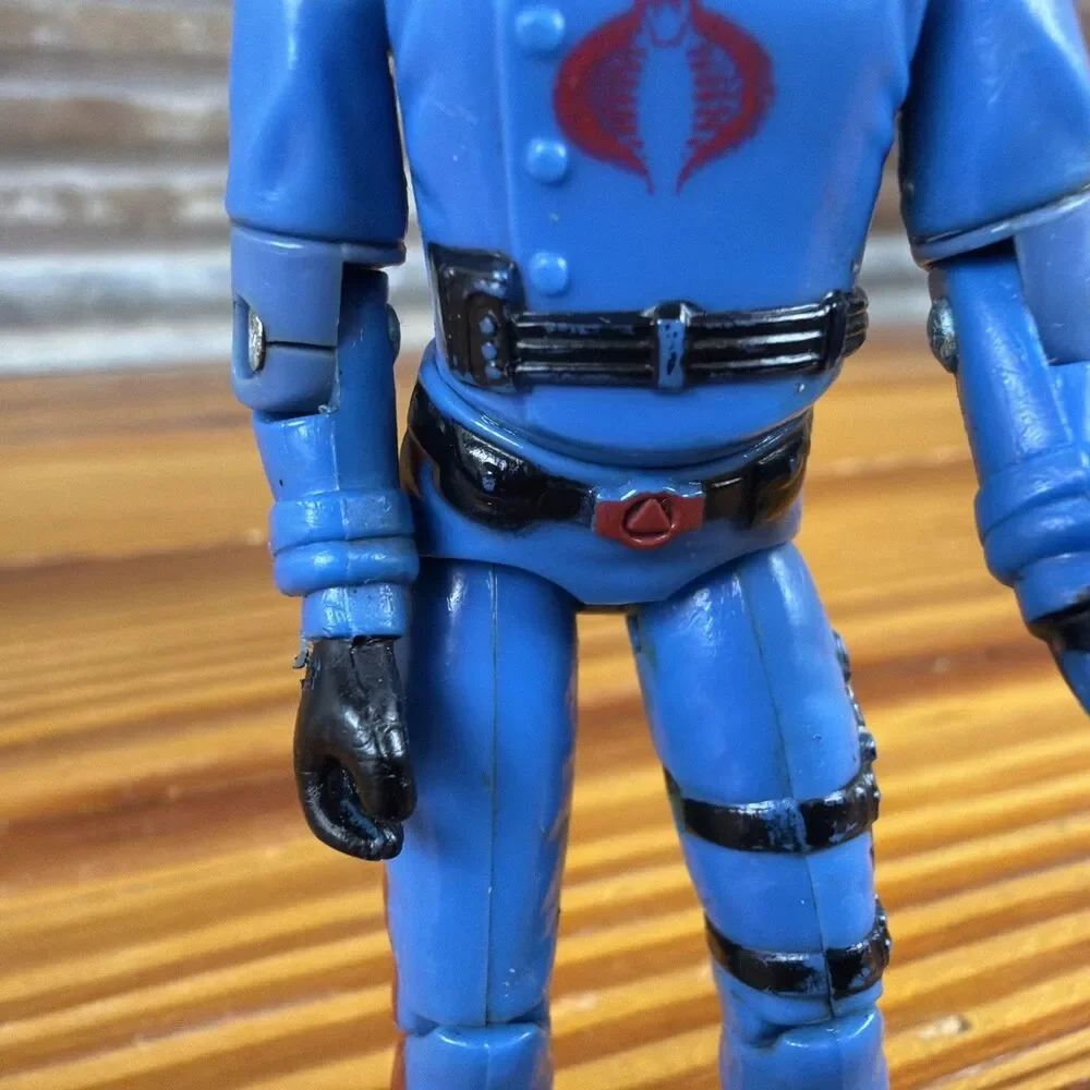 Vintage GI JOE 1982 - 83 COBRA COMMANDER ~ TIGHT SWIVEL JOINTS Broken Crotch